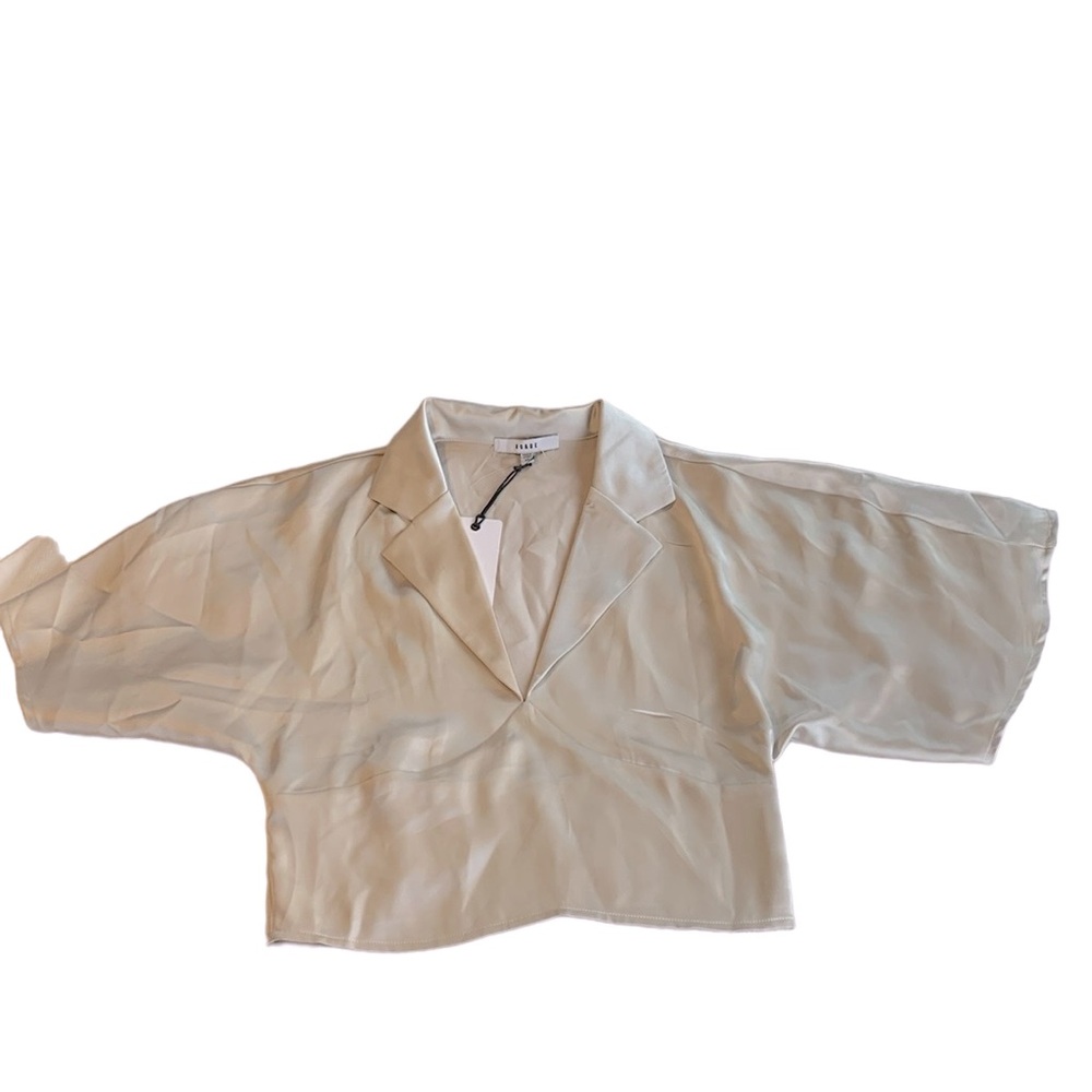 NWT RO&DE silky slightly cropped blouse